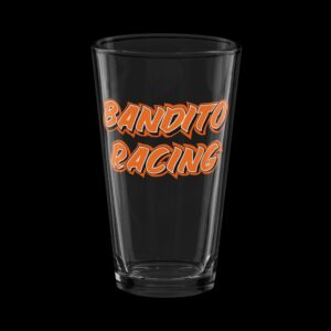 Bandito pint glass