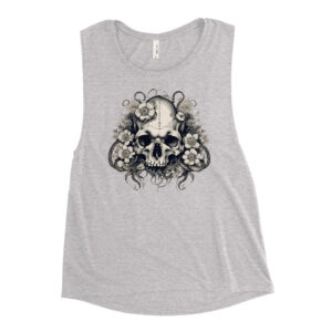 Dark Boho Skull Octopus Ladies’ Muscle Tank - Image 4