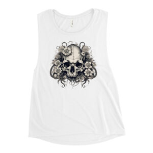 Dark Boho Skull Octopus Ladies’ Muscle Tank - Image 6