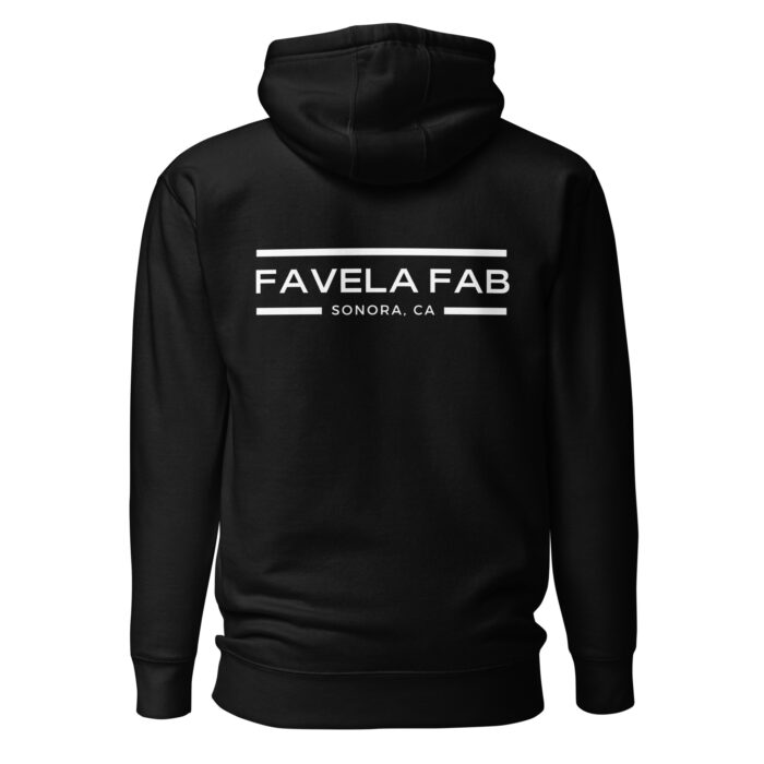 Favela black & white hoodie - Image 2